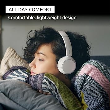 Sony WH-CH520 Wireless Headphones, 50 hours battery life, Clearer hands-free calling, Multipoint Connection, On-ear style, Cream, UAE Version - 1-Year warranty