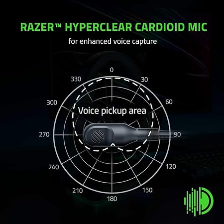Razer BlackShark V2 X Gaming Headset: 7.1 Surround Sound, 50mm Drivers, Memory Foam Cushion, for PC, PS4, PS5, Switch, Xbox One, Xbox Series X|S, Mobile, 3.5mm Audio Jack, Classic Black