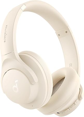 Soundcore by Anker Q20i Hybrid Active Noise Cancelling Headphones, Wireless Over-Ear Bluetooth, 40H Long ANC Playtime, Hi-Res Audio, Big Bass, Customize via an App, Transparency Mode