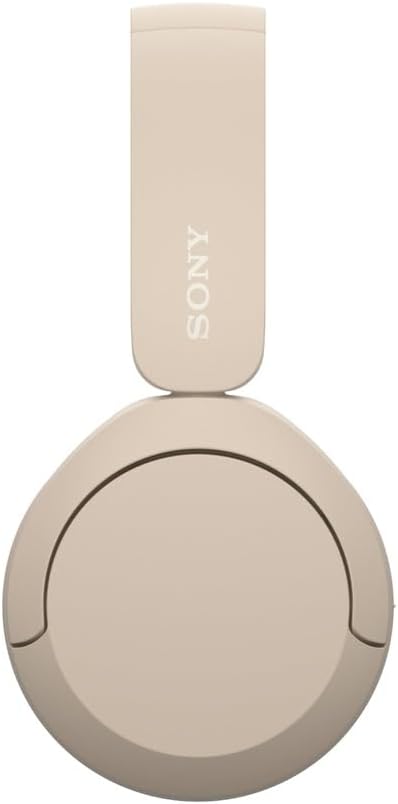 Sony WH-CH520 Wireless Headphones, 50 hours battery life, Clearer hands-free calling, Multipoint Connection, On-ear style, Cream, UAE Version - 1-Year warranty